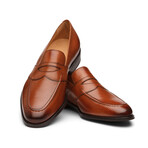 Saddle Strap Penny Loafer // Cognac (US: 7)