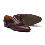 Spectator Wingtip Oxford // Burgundy & Navy (US: 8)