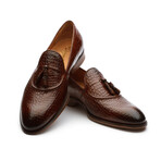 Crocodile Tassel Loafers // Brown (US: 13)