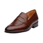 Saddle Strap Penny Loafer // Med Brown Grain (US: 7)