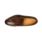 Crocodile Penny Loafer // Dark Brown (US: 11)