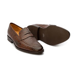 Crocodile Penny Loafer // Dark Brown (US: 11)