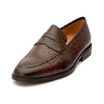 Crocodile Penny Loafer // Dark Brown (US: 11)