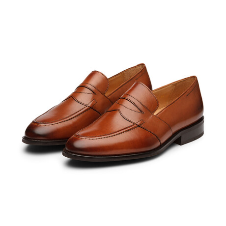 Saddle Strap Penny Loafer // Cognac (US: 7)