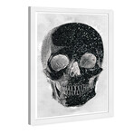 Wynwood Studio // Black Glitter Skull (Black Frame)