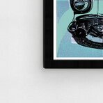 Wynwood Studio // Vintage Turquoise Car (Black Frame)