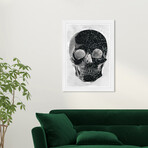 Wynwood Studio // Black Glitter Skull (Black Frame)