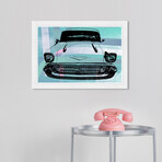 Wynwood Studio // Vintage Turquoise Car (Black Frame)