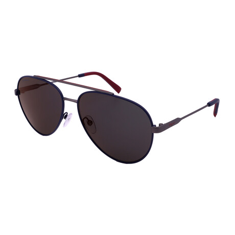 Men's SF204S-414 Aviator Sunglasses // Blue + Matte Ruthenium
