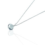 Superoro // 18K White Gold Diamond + Topaz Necklace // 16.5" // New