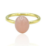 Superoro // 18K Yellow Gold Chalcedony Ring // Ring Size: 6.75 // New