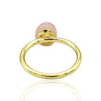 Superoro // 18K Yellow Gold Chalcedony Ring // Ring Size: 6.75 // New