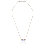 Superoro // 18K Rose Gold Amethyst Necklace // 16" // New