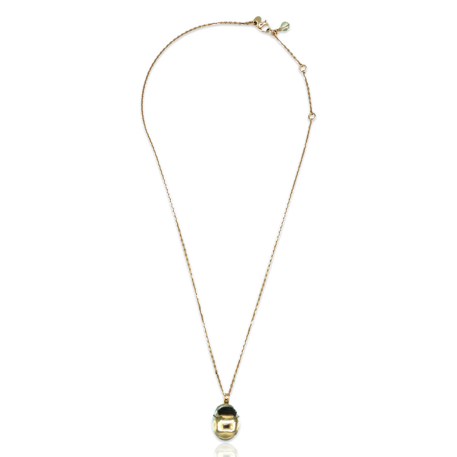 Superoro // 18K Rose Gold Prasiolite Necklace // 20