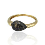 Superoro // 18K Rose Gold Quartz Ring // Ring Size: 6.75 // New