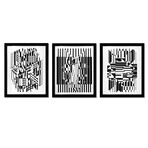 Tilla, Calcis, et Afa de la serie Lineaires (Triptych)