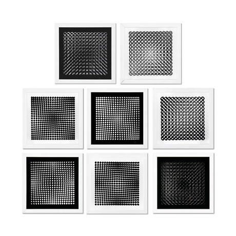 Trois Dimensions Optique de la serie Cinetiques // Set of 8 // v.1