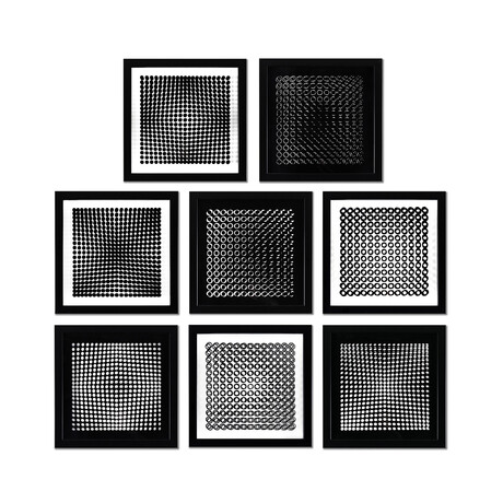 Trois Dimensions Optique de la serie Cinetiques // Set of 8 // v.2