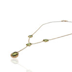 Superoro // 18K Rose Gold Diamond + Quartz Necklace // 18" // New