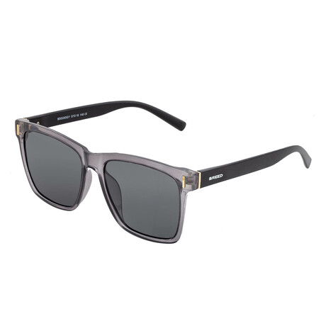 Pictor Polarized Sunglasses // Gray Frame + Black Lens