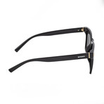 Pictor Polarized Sunglasses // Black Frame + Blue Lens