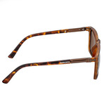 Caelum Polarized Sunglasses // Tortoise Frame + Brown Lens