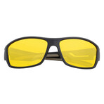 Aquarius Polarized Sunglasses // Black Frame + Yellow Lens