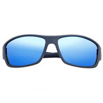 Aquarius Polarized Sunglasses // Navy Frame + Blue Lens