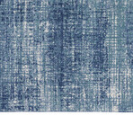 RFV02 River Flow // Teal + Ivory + Blue (3' x 5')