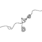 Pasquale Bruni // Amore 18k White Gold Diamond + Sapphire Necklace // 15"-18" // Store Display