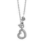 Pasquale Bruni // Amore 18k White Gold Diamond + Sapphire Necklace // 14.5"-20" // Store Display