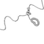 Pasquale Bruni // Amore 18k White Gold Diamond + Sapphire Necklace // 14.5"-20" // Store Display