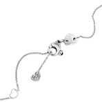 Pasquale Bruni // Ooh La' La'! 18k White Gold Diamond + Sapphire Necklace // 12"-14.5" // Store Display