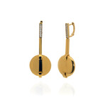 Roberto Coin // Smartiesque 18k Yellow Gold Diamond Earrings // Store Display