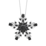 Pasquale Bruni // 70 Queen 18k White Gold Diamond + Onyx Necklace // 16.5" // Store Display