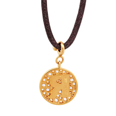 Pasquale Bruni // Profondo Amore 18k Yellow Gold Diamond + Topaz Pendant Necklace // 10" // Store Display