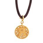 Pasquale Bruni // Profondo Amore 18k Yellow Gold Diamond + Topaz Pendant Necklace // 10" // Store Display