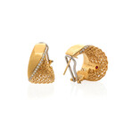 Roberto Coin // Soie 18K Yellow Gold Diamond Earrings // Store Display
