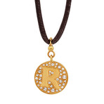 Pasquale Bruni // Profondo Amore 18k Yellow Gold Diamond + Topaz Pendant Necklace // 10" // Store Display