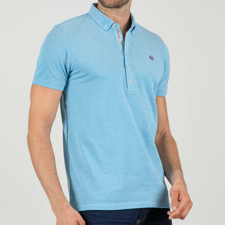 Owen Short Sleeve Polo // Turquoise (S)