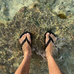 GUDO Flip Flops // Pirate Black (Men's Size 7 // Women's Size 9)