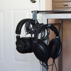 Dual Suspension Headphone Hanger (Black)