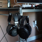Dual Suspension Headphone Hanger (Black)
