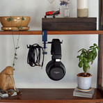 Dual Suspension Headphone Hanger (Black)
