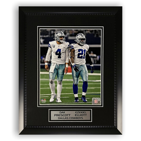 Dak Prescott & Ezekiel Elliott // Dallas Cowboys // Unsigned Photograph + Framed