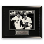 Ted Williams & Joe Dimaggio // Boston Red Sox + New York Yankees // Unsigned Photograph + Framed