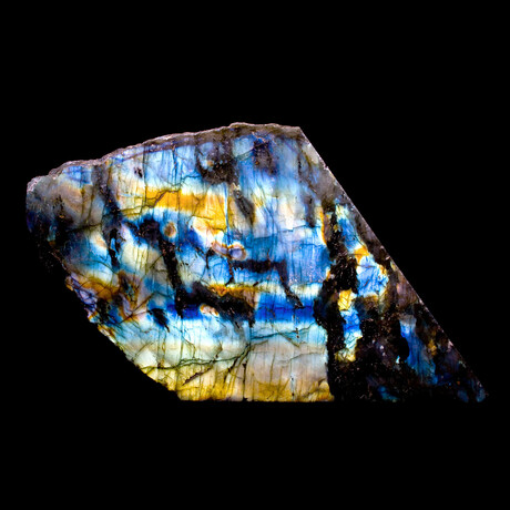 Polished & Raw, Naturally Iridescent Labradorite v1