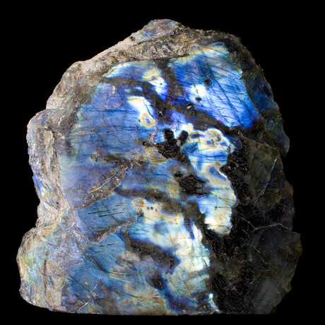 Polished & Raw, Naturally Iridescent Labradorite. v3