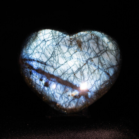 Labradorite Heart