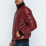 Trent Leather Jacket // Bordeaux (XL)